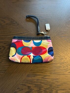 COACH Sateen scarf print wrislet